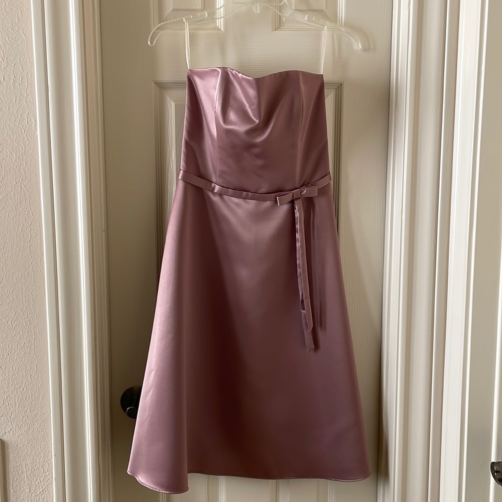 Jessica McClintock mini bow dress